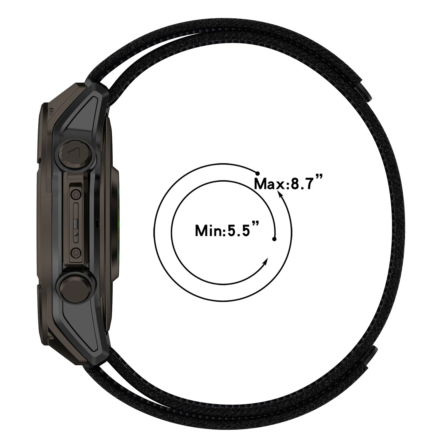 26mm 22mm 20mm Hook and Loop Watch Band for Garmin Fenix 7X 6X 7 6 7S 6S Pro 5X 5 5S Plus/ Instinct / EPIX 2/ Enduro Wrist Strap view 4