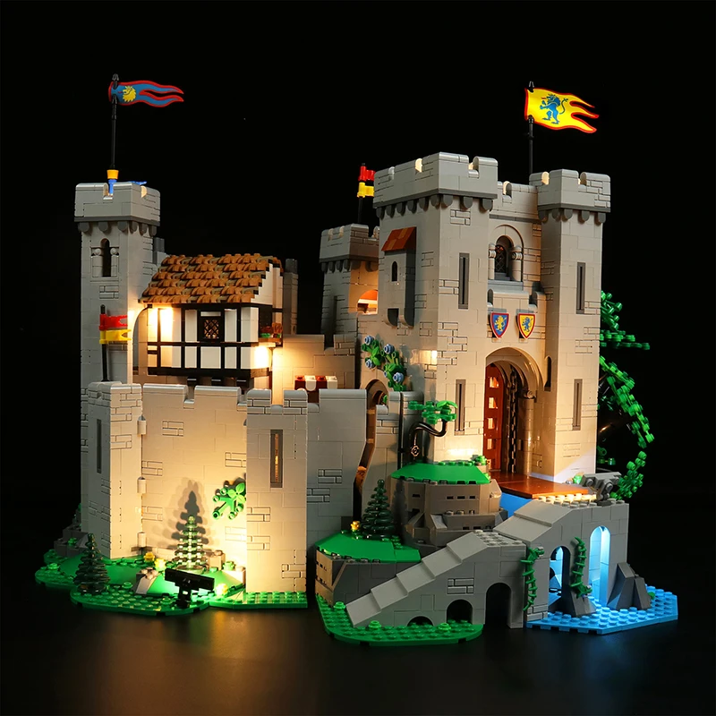 DIY LED Light Kit For LEGO 10305 Lion King's Castle (Only LED Light,Without Blocks Model)
