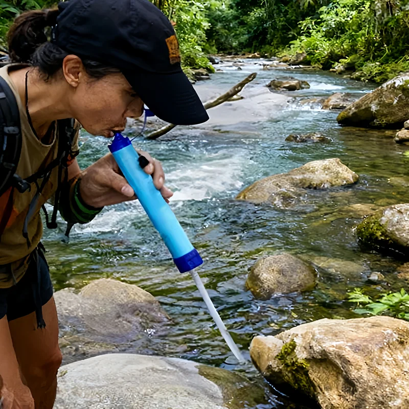 เครื่องกรองน้ำแบบพกพาสำหรับการปีนเขาและเหตุฉุกเฉิน สำหรับการเอาชีวิตรอดและการตอบสนองต่อภัยพิบัติ ให้ได้น้ำดื่มที่เชื่อถือได้