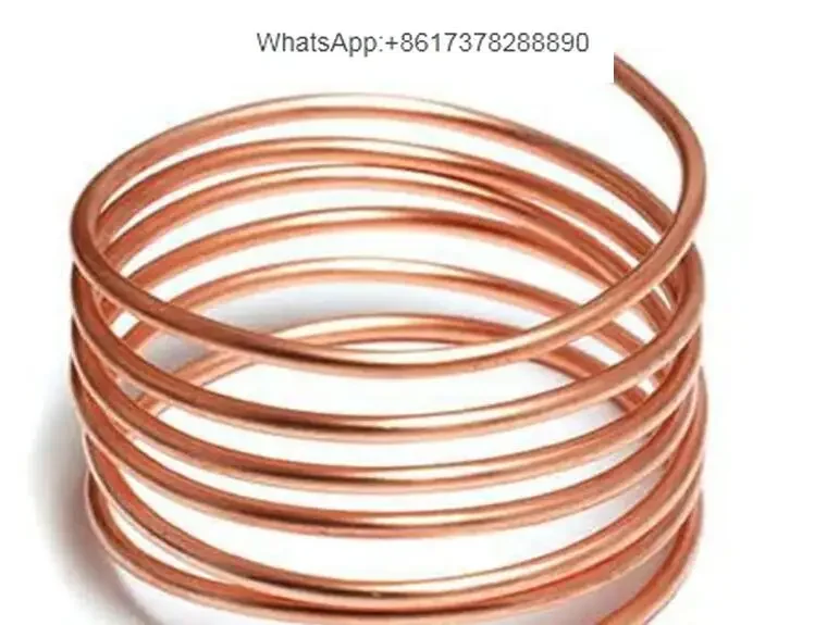 8MM*1.5mm Red Copper Pipe tube Capillary Tube Fridge And Air Conditioning For Refrigeration