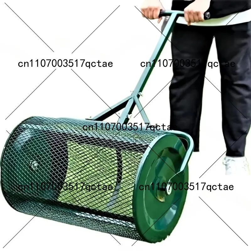 

Push-Pull Boom Spreader for Fertilizer Application Lawn, Garden, and Forestry Roller for Soil Surface Mulching and Compost Appli