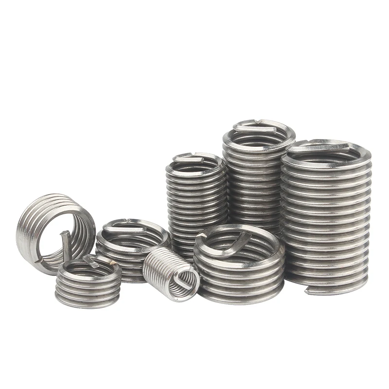 M1.6 M2 M2.5 M3.5 M4 M5 M6 M8~ M24 Stainless Steel Coiled Wire Helical Screw Bushing Sleeve Set Thread Inserts Thread Repair Kit