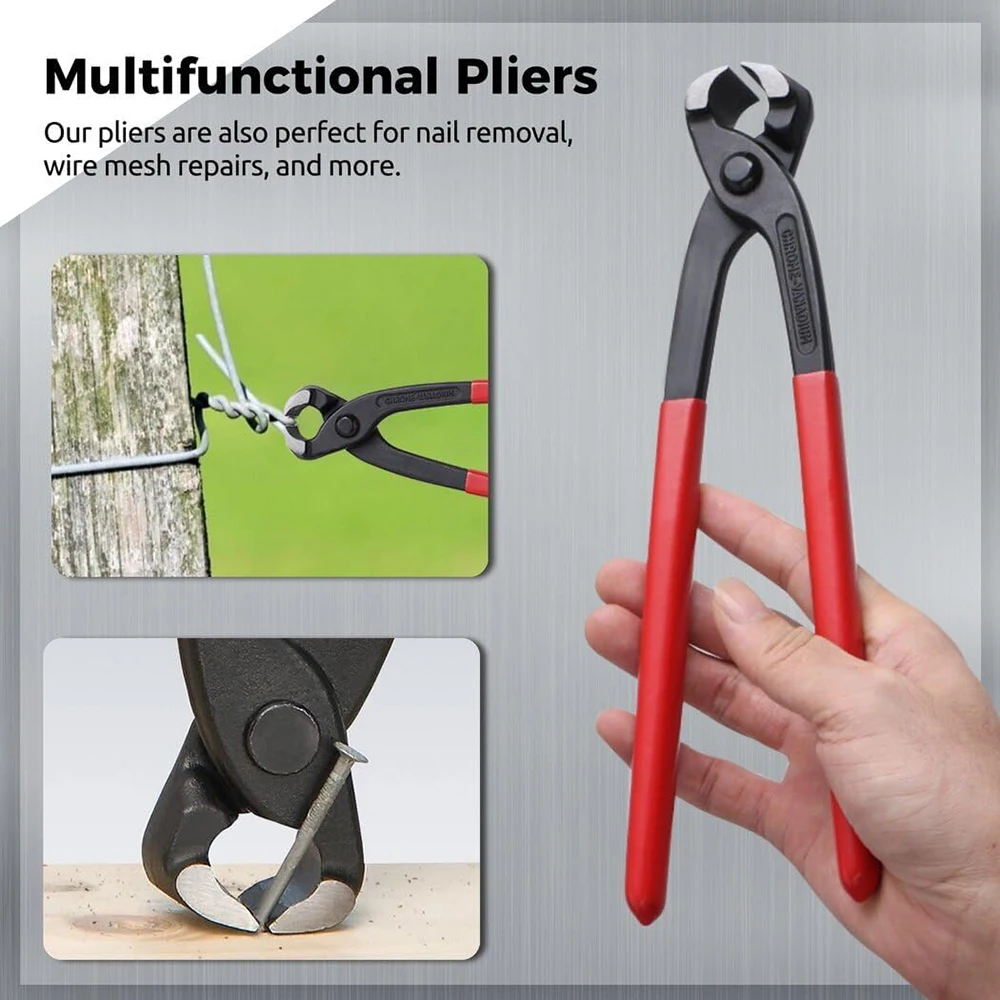 Imagem -03 - Single Ear Mangueira Clamp Alicates 10 Double Ear Clamp Alicates Ear Clamp Crimping Tool Nail Puller Remover Iron Wire Cutting