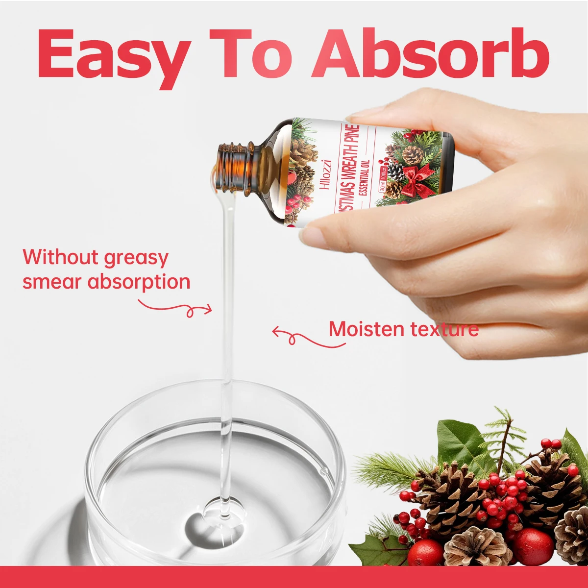 زيت أساسي مخروطي الصنوبر لعيد الميلاد لديه رائحة خشبية قوية ومناسب للاستخدام في أجهزة الناشر والمرطبات #2