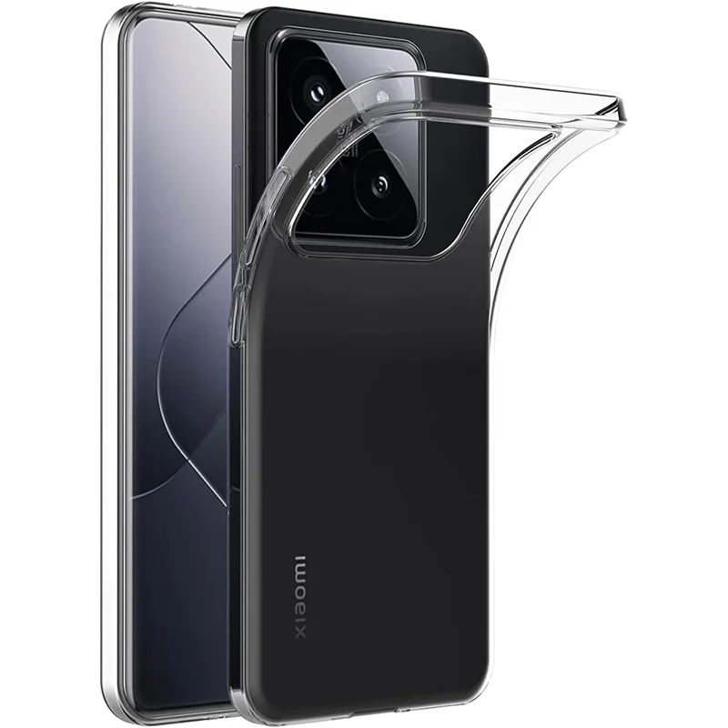 Silicone Soft Ultra Thin Case For Xiaomi Mi 13 13T 14 Pro Clear Transparent Slim Shell For Xiaomi 13 T 14Pro Back Cover Coque