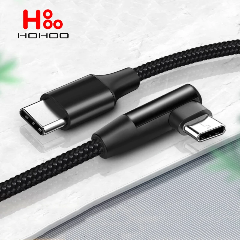 100W USB C To Type C Cable for iPhone 15 Pro max Macbook ipad Xiaomi POCO Huawei Games Angle PD Fast Charging Cable Data Cable