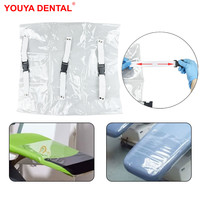 1pcs Transparent Dental Chair Foot Cover Pad PU Waterproof Dustproof Protector Dental Seat Unit Protective Sleeve Plastic Cover
