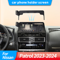 Car phone holder screen For Nissan Patrol 2023-2024 Stand in Car for All phone Magnet Air Vent Mount Mobile phone support GPS