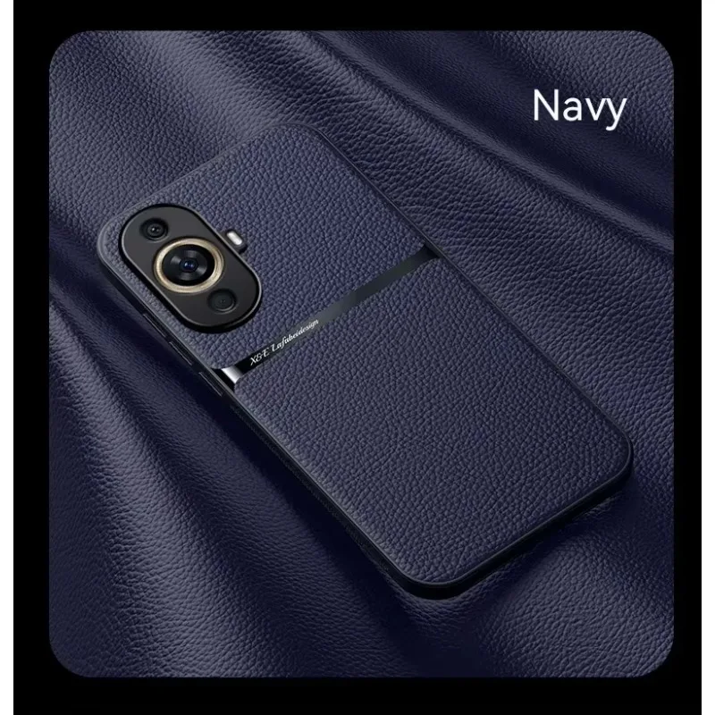 

With Magnetic Coil Phone Case for Huawei Nova 13 8 9 12S 14 11i 10 Pro 12 SE Silicone Soft Full Lens Protection Back Cover Cases