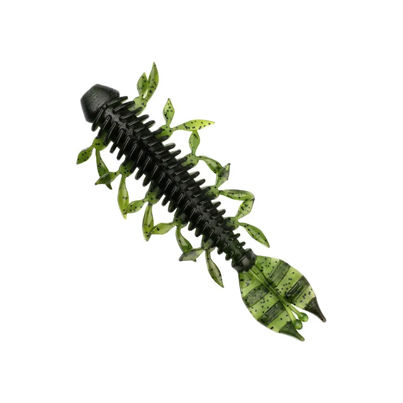 Angelköder, Alien-Garnelen, weicher Köder, 7,5 cm, 3 g, PVC, hohe Elastizität, schwimmende Kunstköder, Wurm, Lot 10 Stück, Ausverkauf – Detail 3