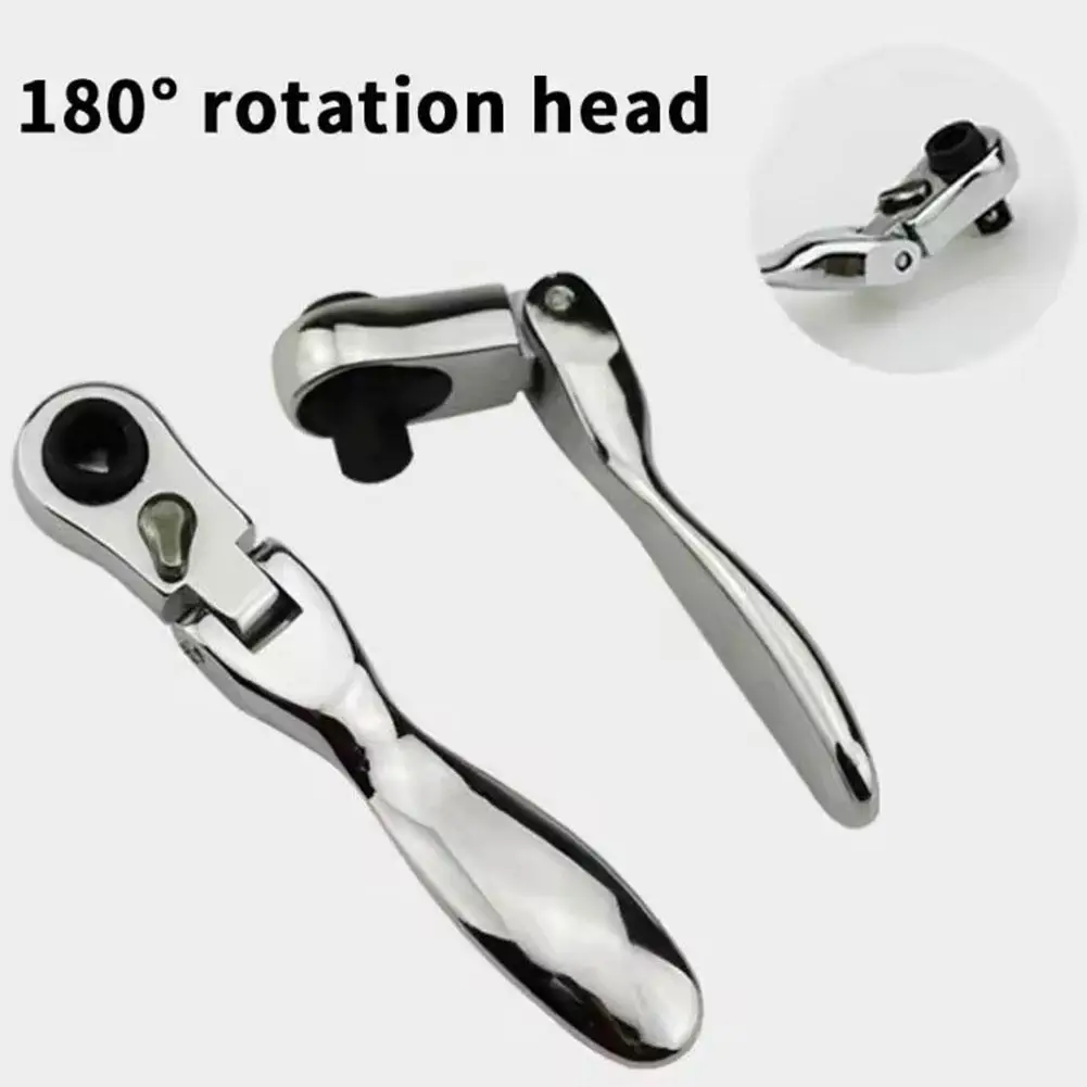 

Мини-ключ с трещоткой 1/4, быстрый и вращающийся двунаправленный мини-ключ с двусторонней головкой