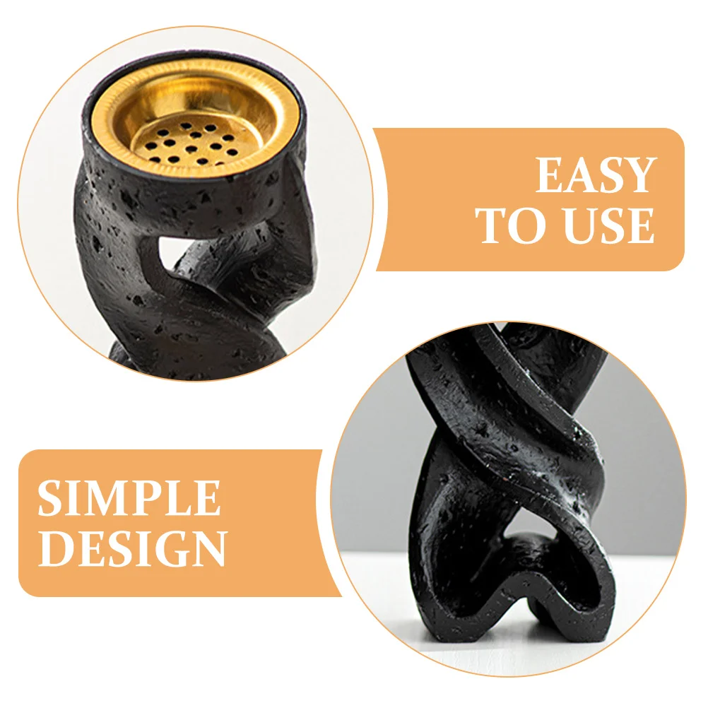 

Vintage Incense Burner Hollow Design Cone Holder For Aromatherapy Home Decor Desktop Censer Indoor Ornament Yoga