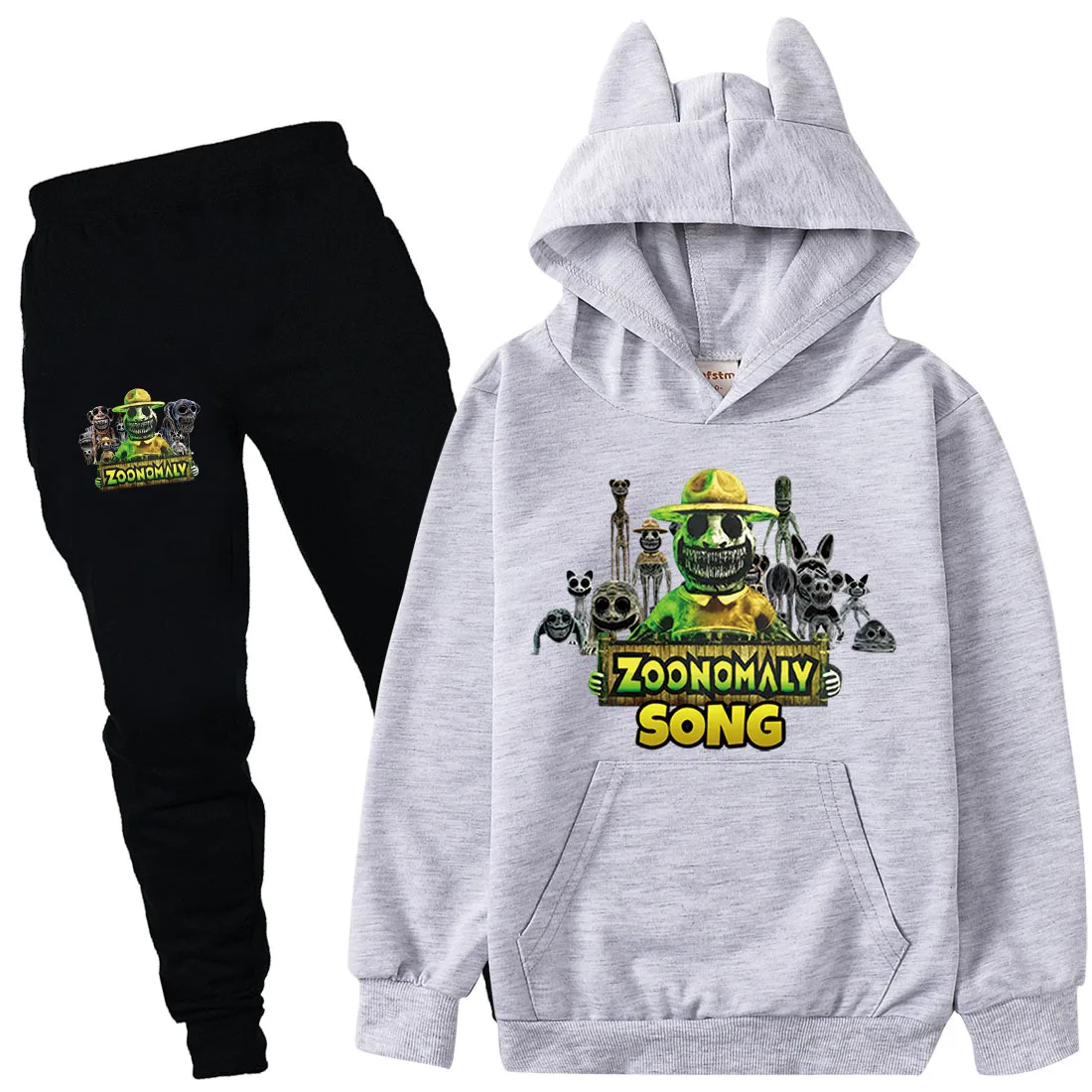 

New Game ZOONOMALY Hoodie Kids Boutique Outfits Toddler Girls Hooded Sweatshirts Pants 2pcs Sets Baby Boys Long Sleeve Tracksuit