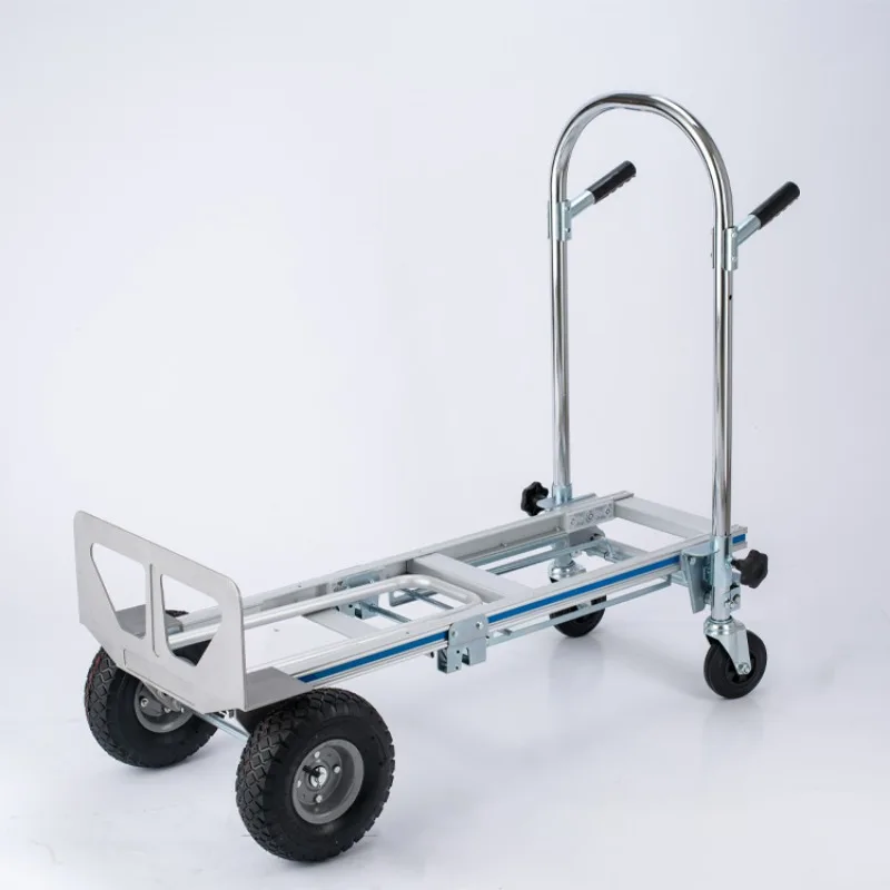 3-in-1 Aluminum Hand Truck Foldable Dolly Cart 1000 lb Capacity 350kg Max Weight for Home Using Industrial Heavy Duty Work