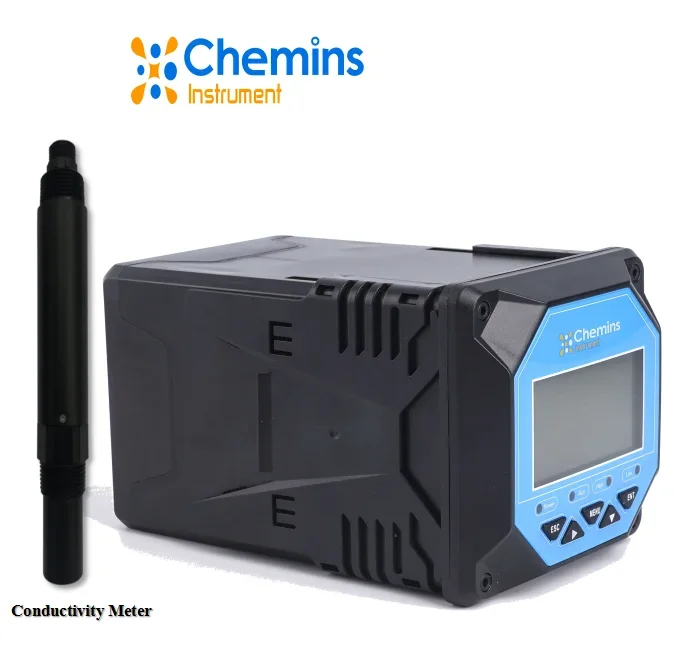 Industrial ph sensor ph EC water tester ORP sensor water EC Conductivity  meter 4-20ma for water treatment with dosing pump