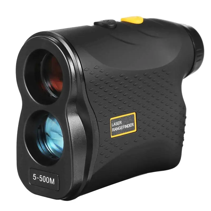 SDFC Golf Rangefinder Laser Distance Meter Hunting 500 Tape Measure Speed Tester Golf Slope Adjusted Mode Telescope Black