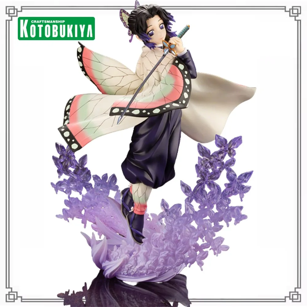 

100% InStock Original Kotobukiya ARTFX J Kimetsu no Yaiba Kochou Shinobu anime figure garage kit Model decoration Birthday gift