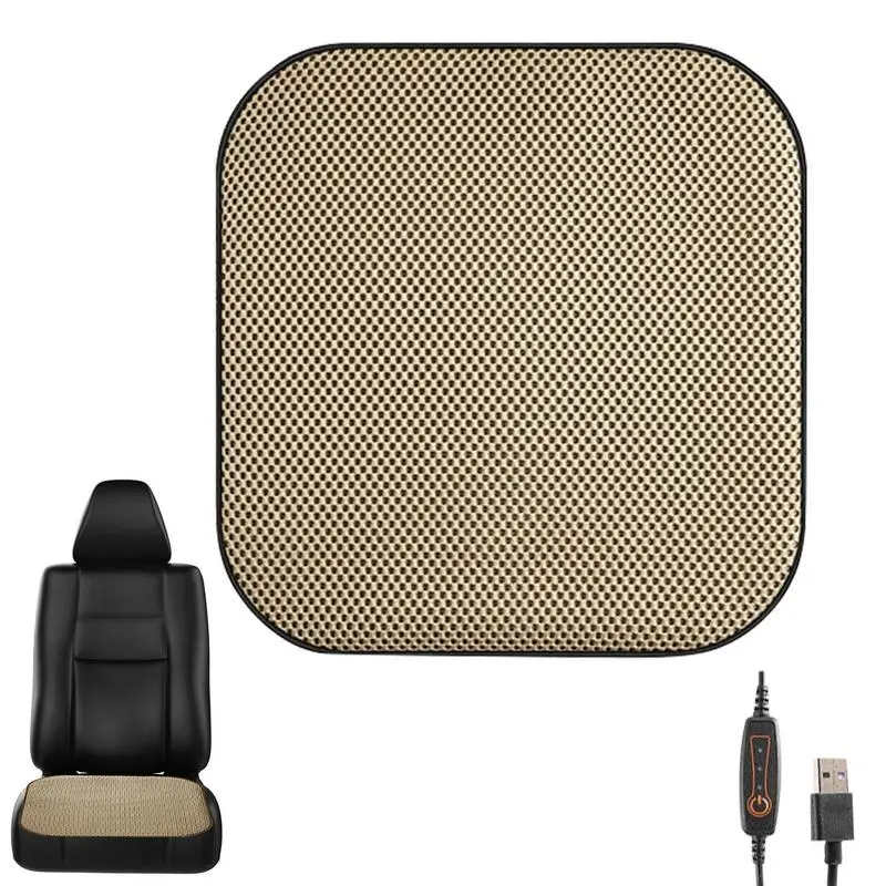 Car Seat Cooling Pad Automotive Cooler Cushion Pad Breathable Seat Pad USB Interface Car Cooler Seat Pad For Car Truck SUV