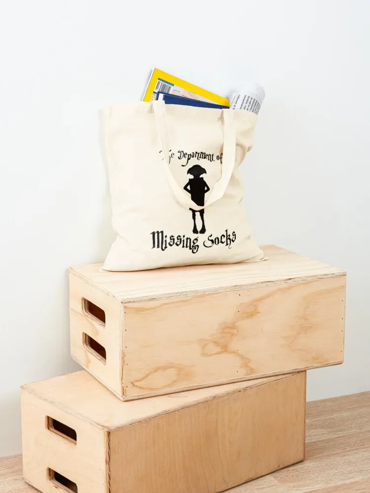 Department of Missing Elf Silhouette Tote Bag shopper bag women canvas Shopping bags women bag shopping logo