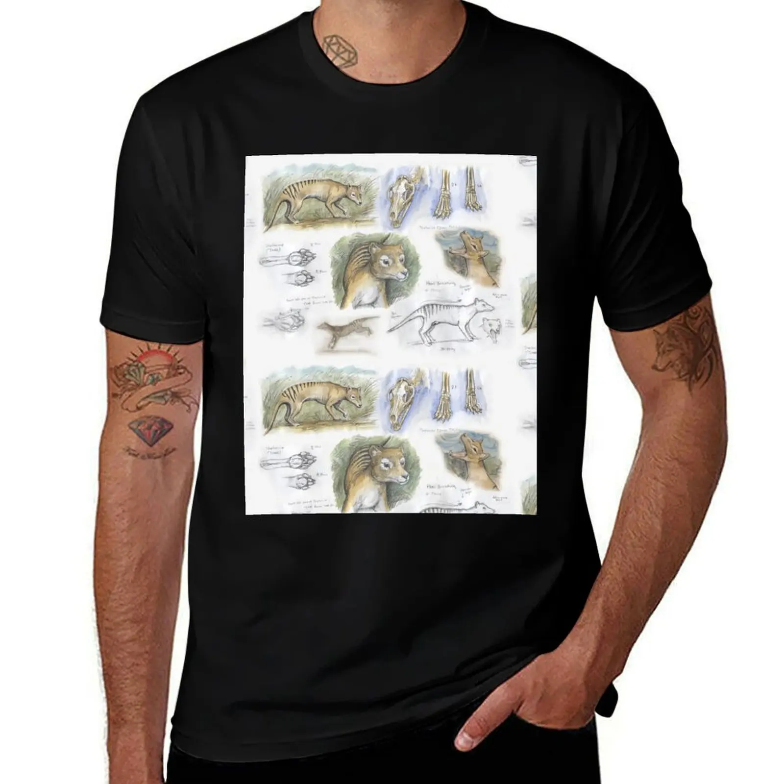 Thylacine journal T-Shirt Light Athletic Short Sleeve Tee Shirt T-Shirt