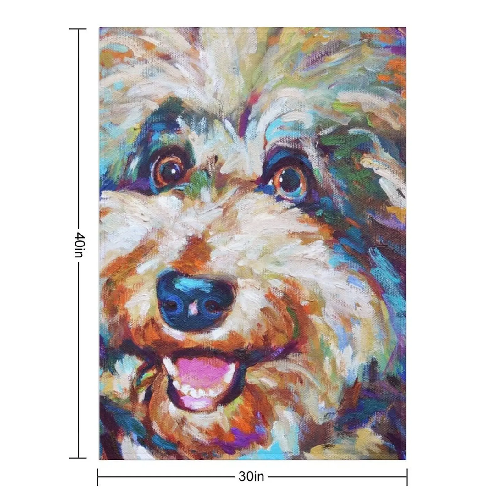 لطيف AUSSIEDOODLE جرو رمي بطانية فاخرة رشاقته المعزي الفاخرة الطفل البطانيات #2