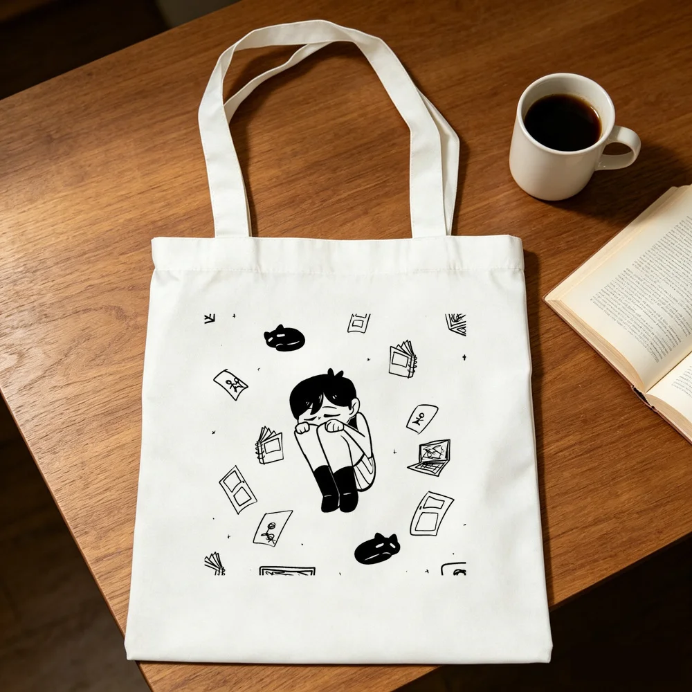 Omori tote bag torba na zakupy shopping sac cabas foldable woman