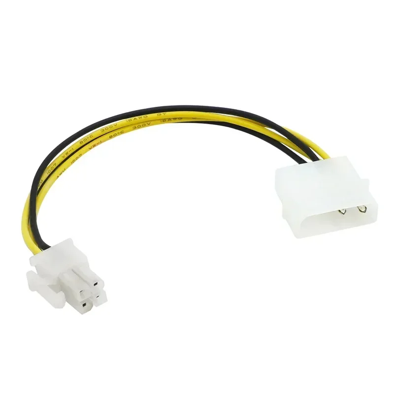 PC Computer Power Supply PSU EPS ATX/12V 4 pin IDE Molex to Motherboard 4-Pin P4 CPU Power Adapter Converter Cord Cable