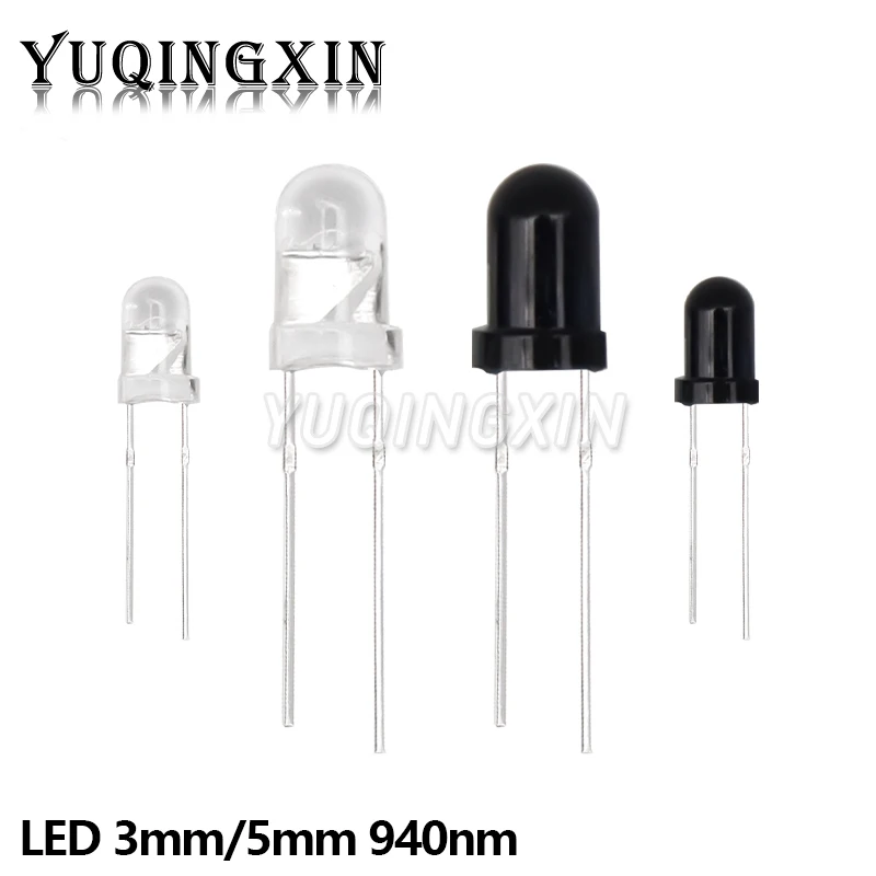 10pairs 3mm 5mm 940nm LED Infrared Emitter and IR Receiver Diode 301A for arduino