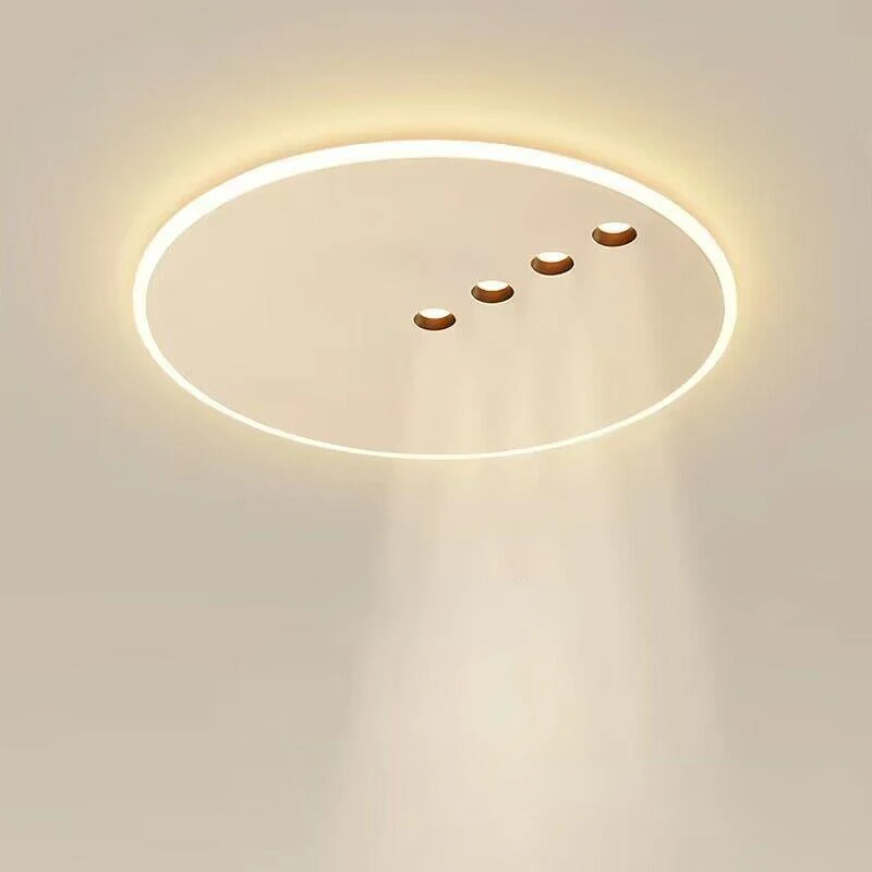 

Nordic Round Dimming Led Ceiling Lamp Living Room Balcony Bedroom Minimalism LED Ceiling Lights with Spotlight