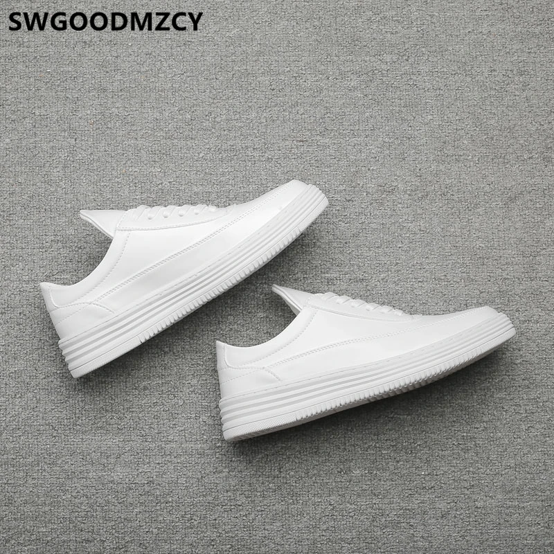 Leather Shoes Men White Sneakers Men Shoes Luxury Brand Fashion Designer Shoes Men High Quality Zapatos De Hombre Buty Damskie