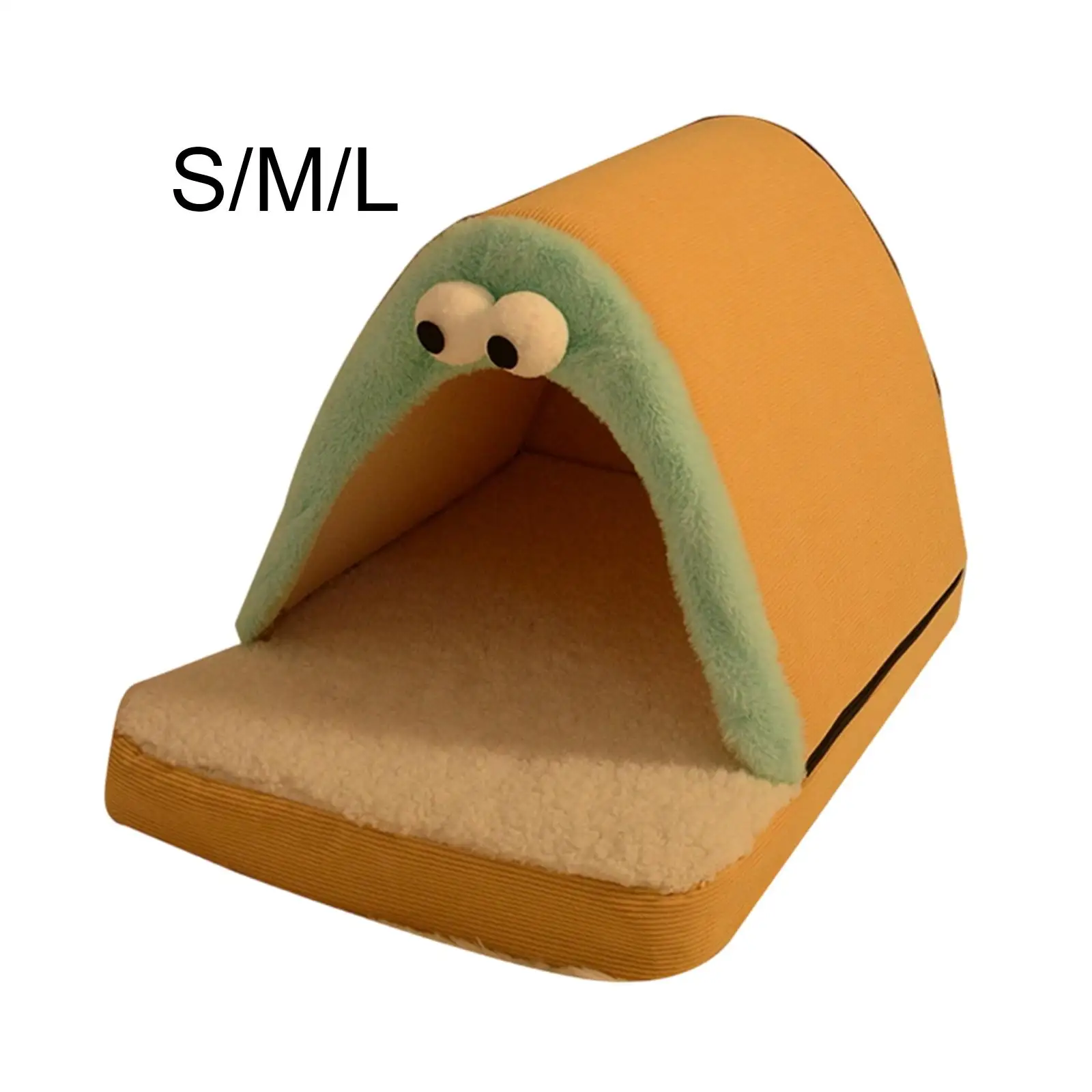 

Лежанка-пещера для животных: удобная, полузакрытая, компактная, теплая, с утолщенной подушкой, мягкий домик-убежище для кошек и собак, товары для животных