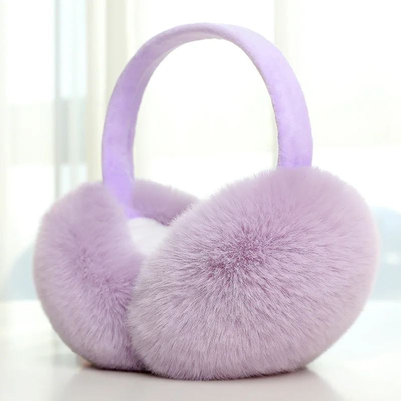 Korean version of boys and girls lovely students winter warm soft plush anti-freeze folding earmuffs Outdoor Cold Protection Ear