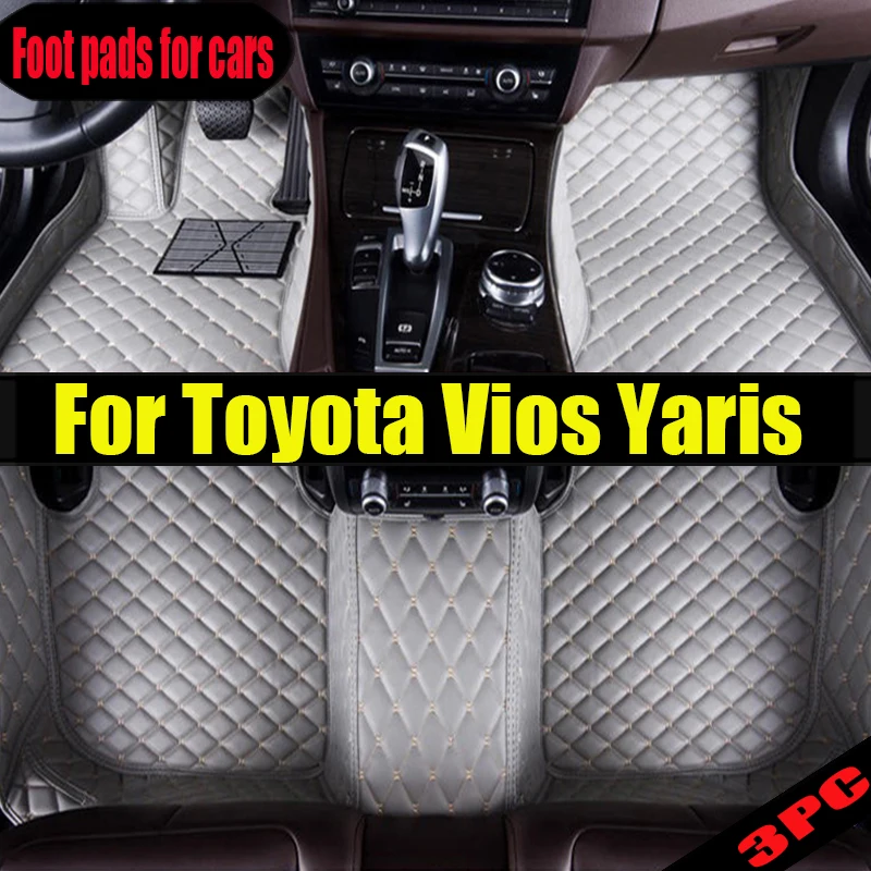 

For Toyota Vios Yaris 2022 2021 2020 2019 2018 2017 2016 2015 2014 Car Floor Mats Interior Accessories Auto Carpets Custom