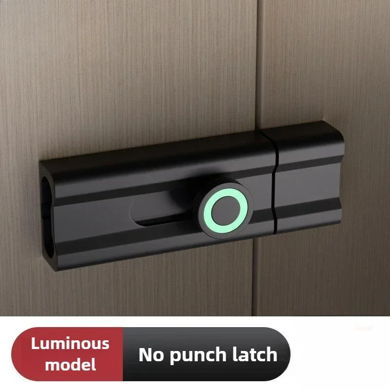 New 2026 Door Lock No Punching Simple Door Lock Window Anti-lock with Luminous Light Left Right Open American Ball Lock Bedroom