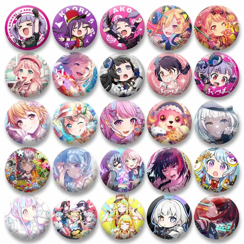 

Kasumi Toyama Anime Soft Button Pin Cute Toko Ako Udagawa Meme Brooches Cartoon Jewelry Badge Bag Decor Gamer Fans Friend Gifts