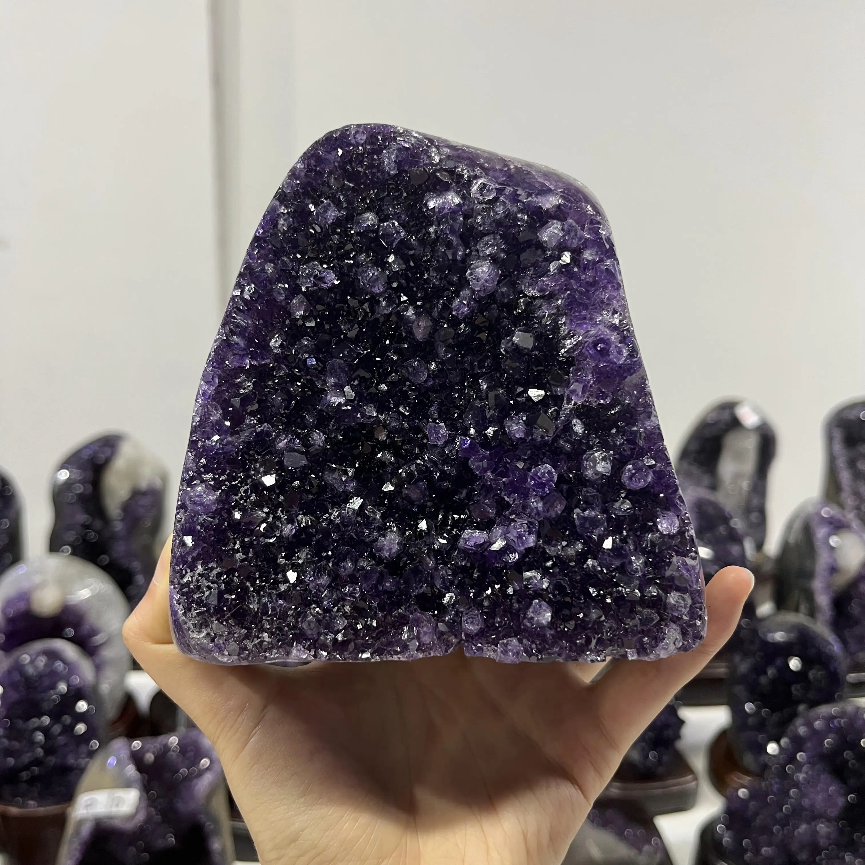 

Pure natural amethyst ornament-unique raw stone, special occasion or love symbol gift idea