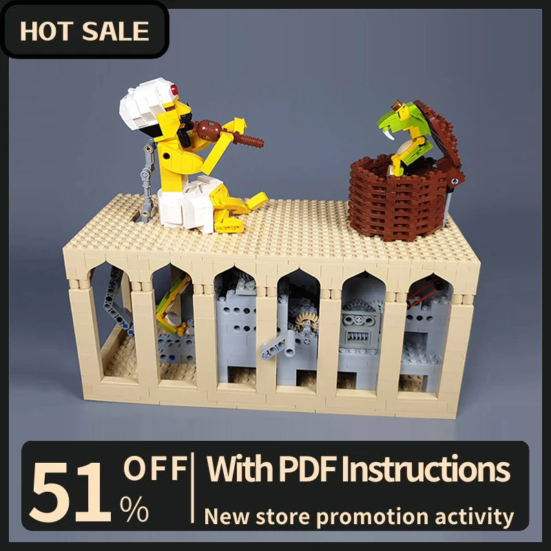 

Новинка, 1073 шт., хит продаж, забавная серия Moc, модульная модель Snake Charmer, строительные блоки, креативные идеи «сделай сам», детские игрушки, подарок на день рождения, Рождество