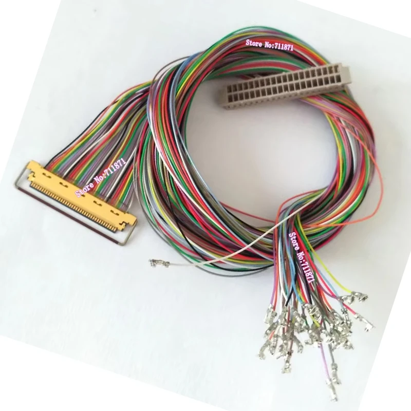 

40P 40Pin 20453-040T DF13-40DS-1.25C 1 2Ch 6 8Bit Lcd Screen Cable Cord 40Pin 20453-040T DF13 40DS 1.25C DIY Custom Screen Line