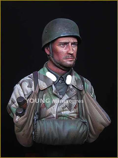 1/10 Fallschirmjager Battalion 500 Drvar 1944, Resin Figure Bust GK, Military theme of World War II, WWII Uncoated No colour