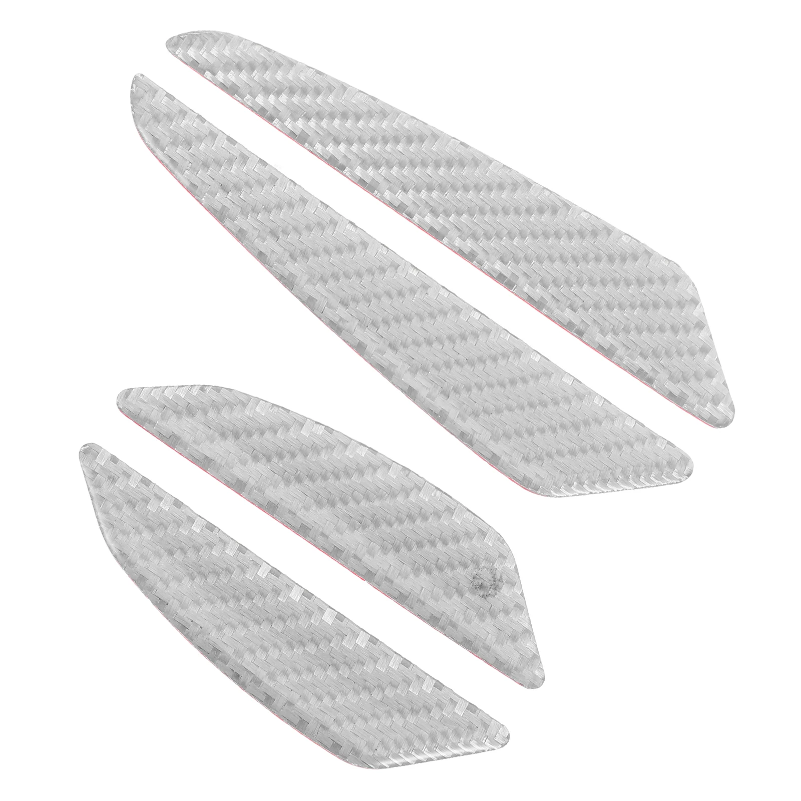 

4pcs Car Anti-collision Strips Door Protector Edge Guard Rubber Universal True Carbon Fiber Style Scratch Resistant Door