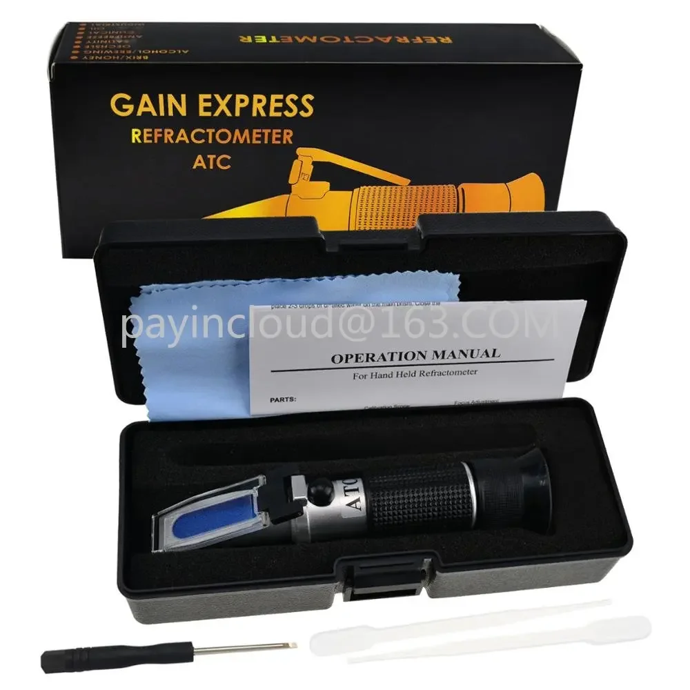 6-in-1 Automotive Car Refractometer ATC for Adblue/ Antifreeze/ Battery Acid/ Windshield Fluid Propylene Ethylene Glycol