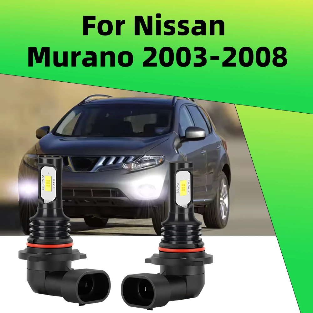 

2Pcs Led Car Fog Lamp For Nissan Murano 2003 2004 2005 2006 2007 2008 LED Front Fog Light Bulb 15000LM 12V Canbus