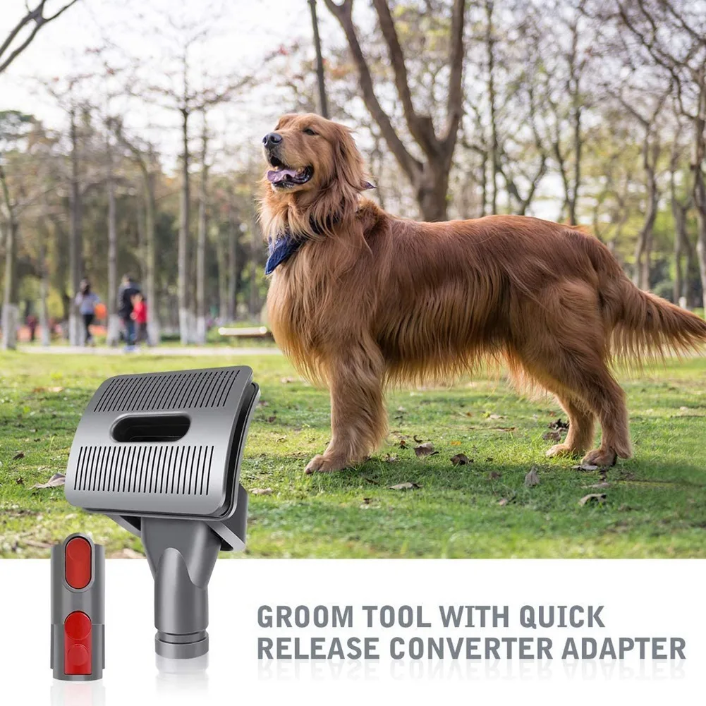 Dog Grooming Kit Attachment for Dyson V15 V11 V10 V8 V7 V6 Vacuum Cleaner with Quick Release Converter Adapter