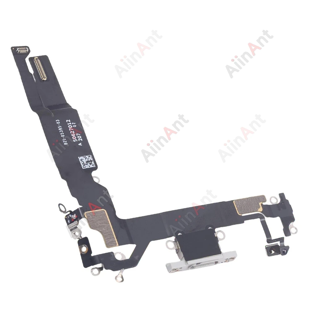 OEM Bottom Microphone Ribbon USB Dock Charger Charging Connector Port Flex Cable For iPhone 17 Air e 16E 17E Repair Phone Parts