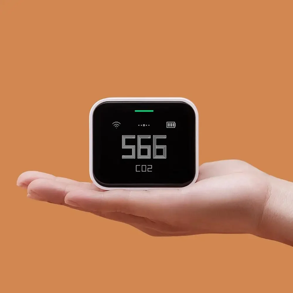Imagem -05 - Qingping Detector de ar Lite Retina Toque Tela Ips Operação Toque Pm2.5 mi Casa App Controle Monitor ar Trabalho com Apple Homekit