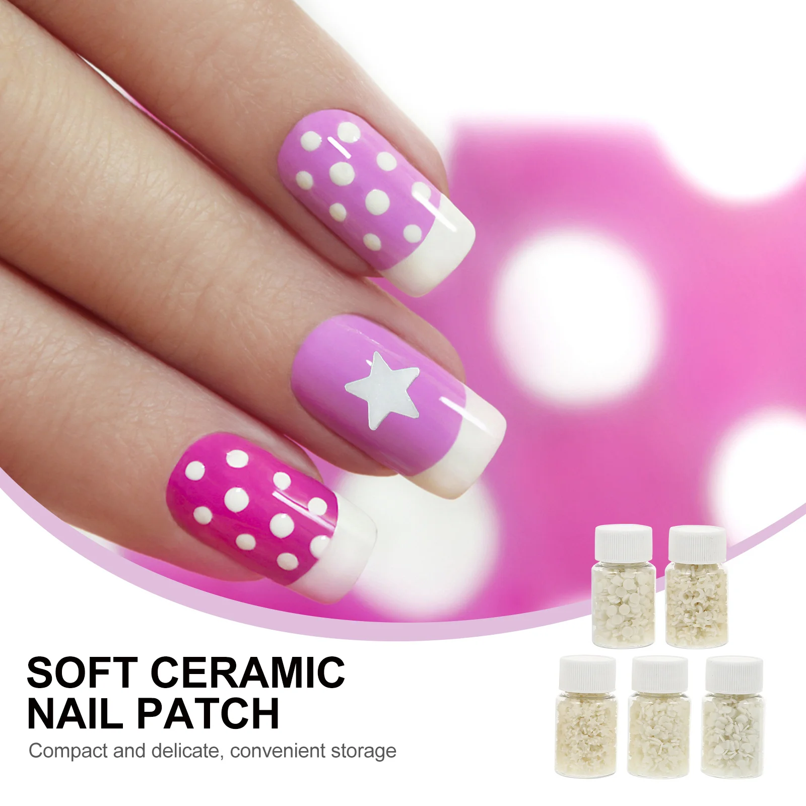 

DIY Patch Luminous Nail Art Stickers Sequins Manicure Decor Fluorescent Fingernail Decoration Supplies Nail Art Decor