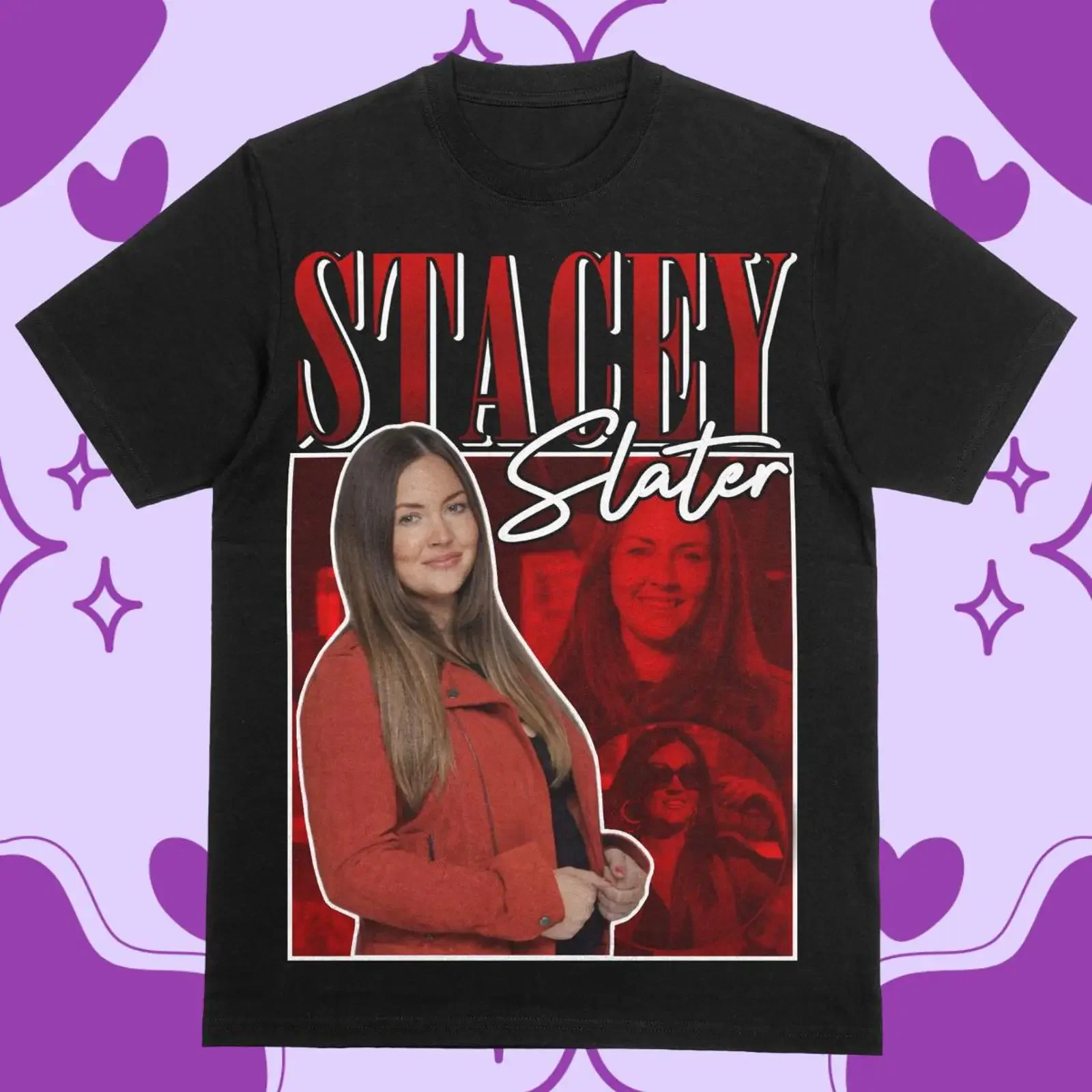 Stacey Slater Eastenders 90 s Vintage T Shirt vintage Washed graphic Soft Stylish Top For Everyday Wear Versatile Slightly