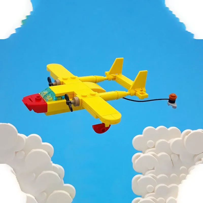 

71-Piece Custom Building Set: Sea Duck Model, Perfectly Reproducing The Iconic Aircraft From 'TaleSpin', Ideal For Display