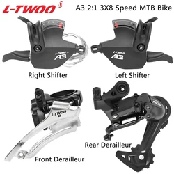 LTWOO A3 2:1 3X8 Speed MTB Groupset 24v Left Right Shifter Lever Front Rear Derailleur for Mountain Bike Original Cycling Parts