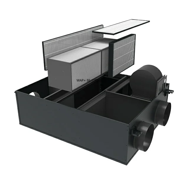 

High Efficiency Heat Energy Recovery Ventilation HVAC System with Recuperator